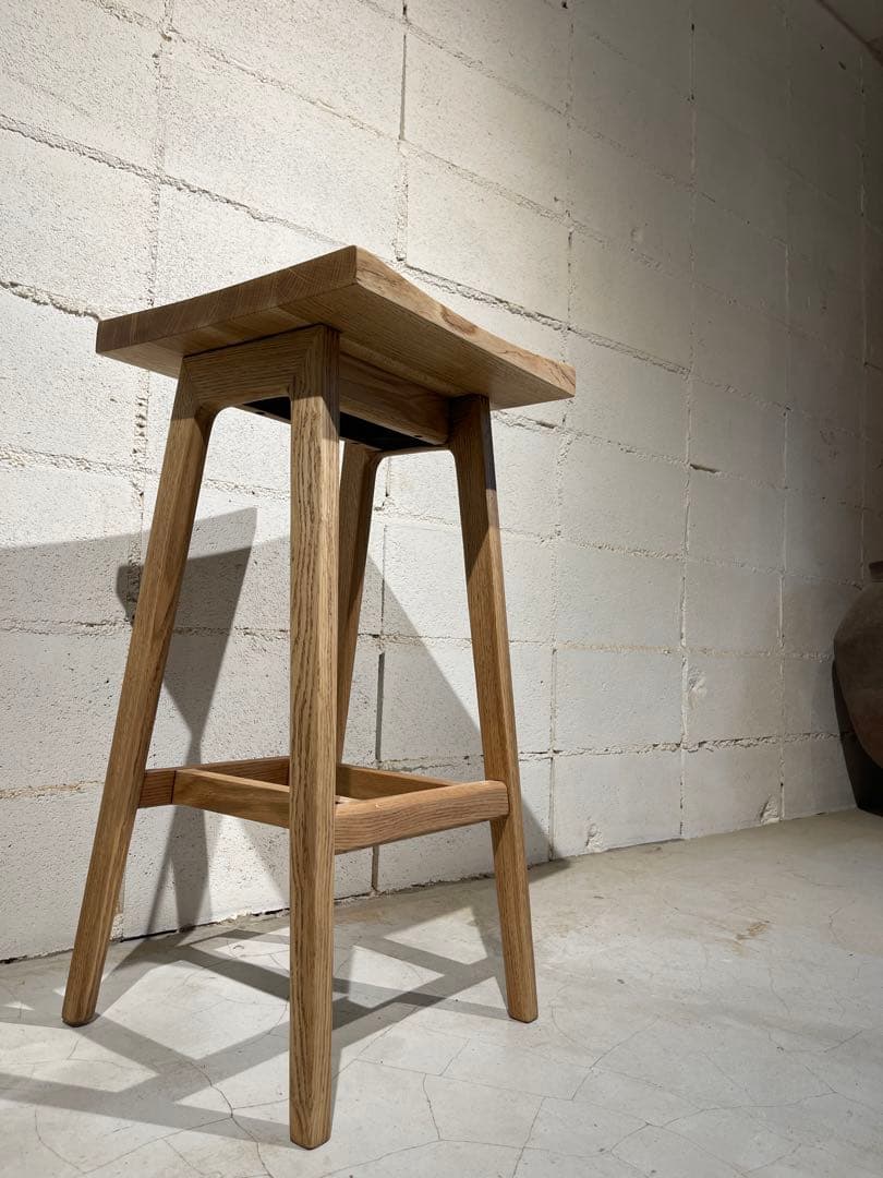 リフレッシュタイプチェア ハイタイプ　オーク無垢材　ウチダ