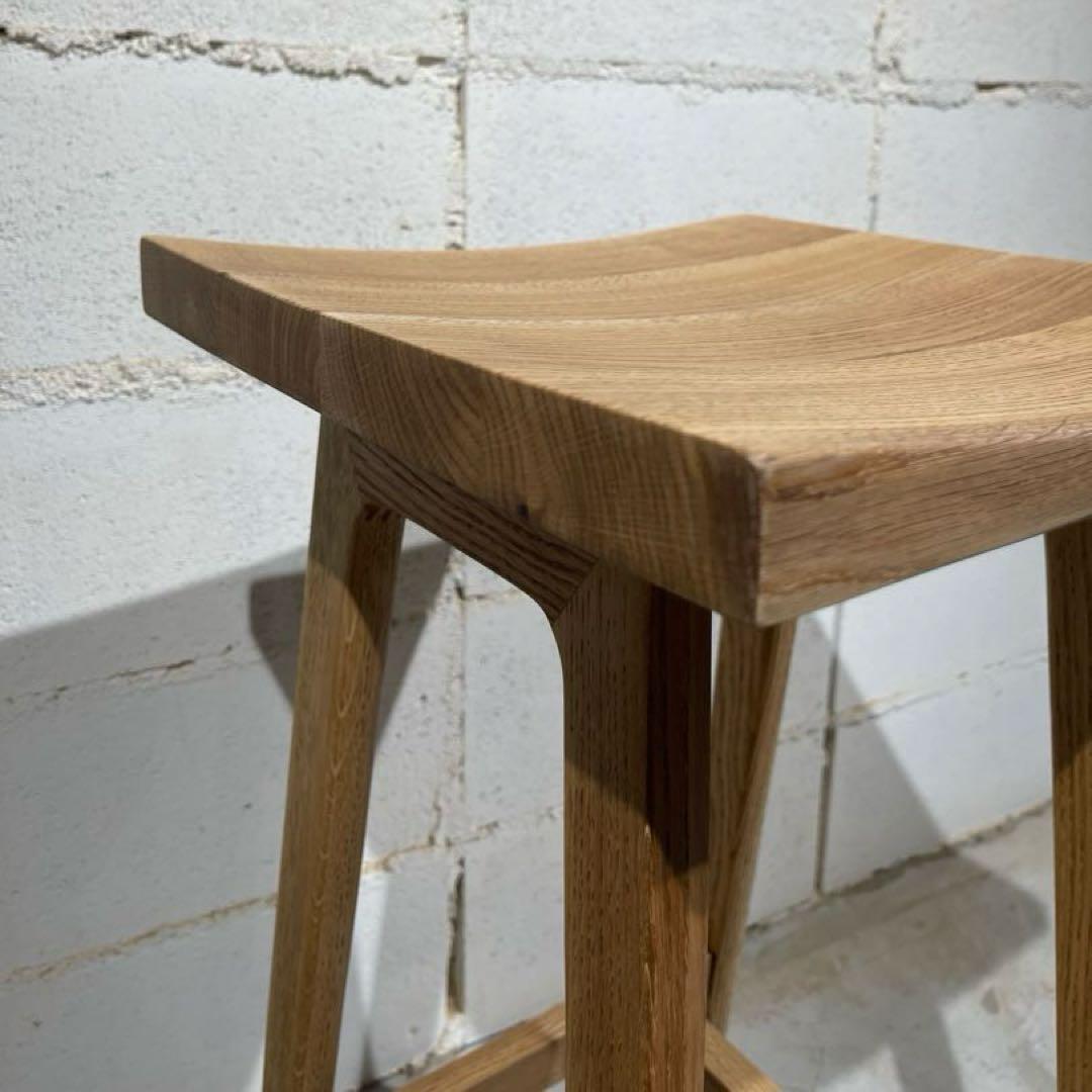 リフレッシュタイプチェア ハイタイプ　オーク無垢材　ウチダ