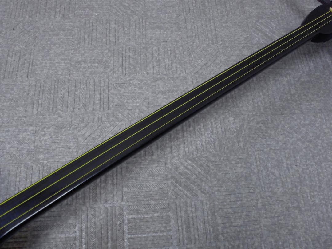 14FF3456 蛇柄 へび柄　三味線　ハードケース付