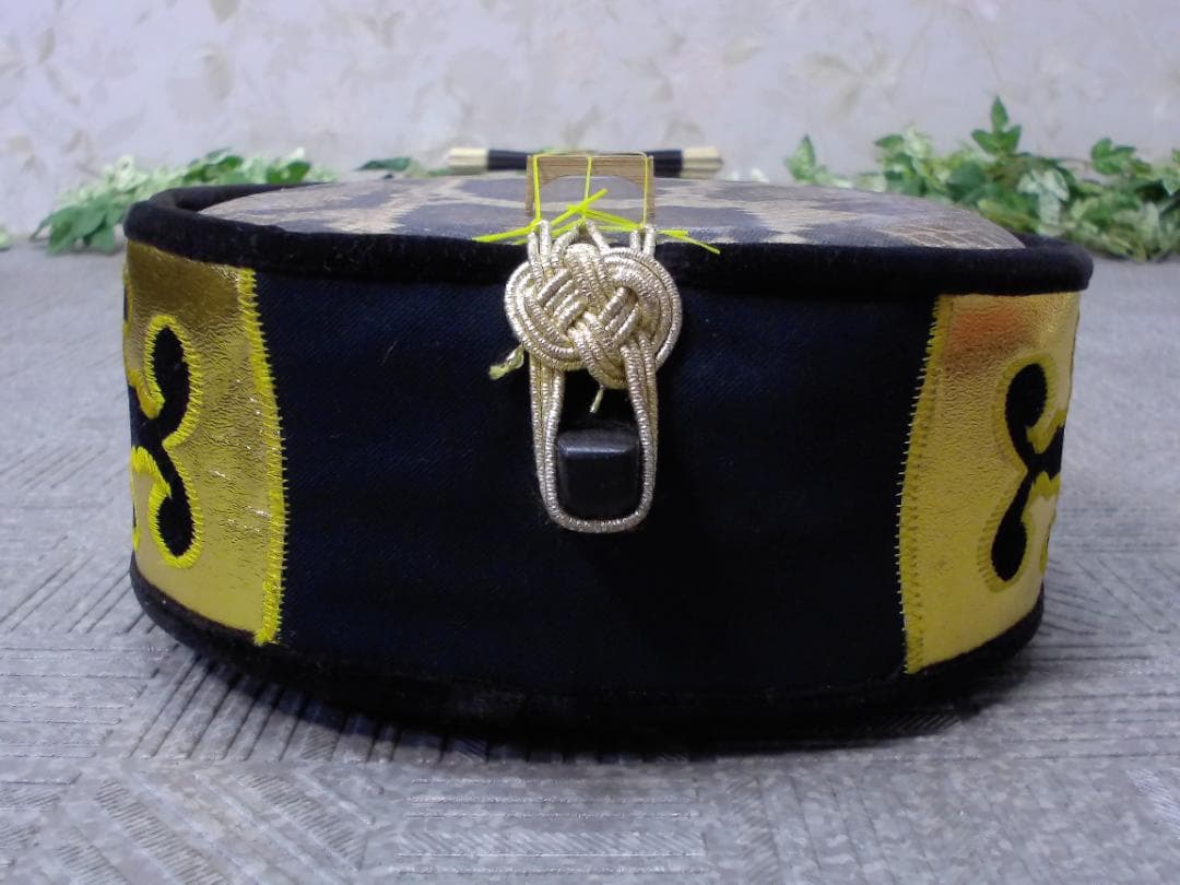 14FF3456 蛇柄 へび柄　三味線　ハードケース付