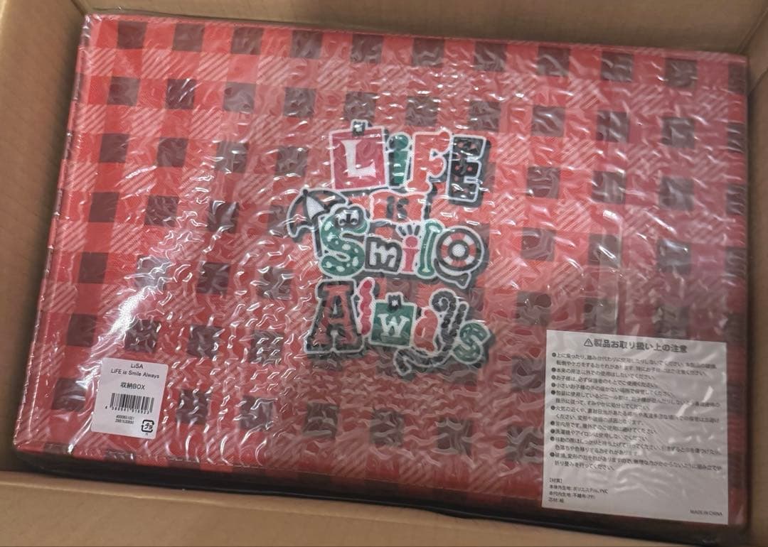 初期レア品 第一弾 新品 LiSA 収納ボックス レッド