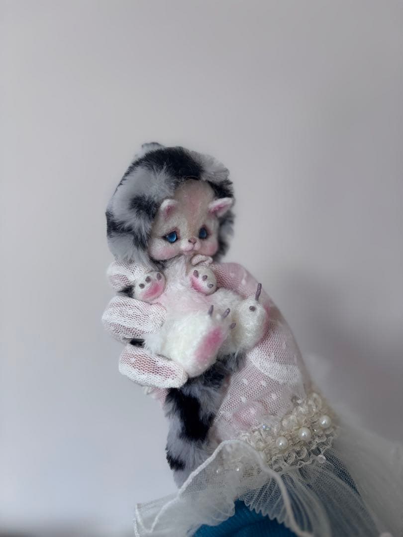 アートドール　こねこ幻獣No.086 羊毛フェルト