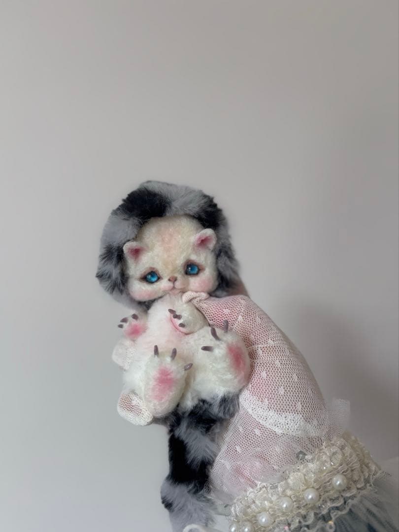 アートドール　こねこ幻獣No.086 羊毛フェルト