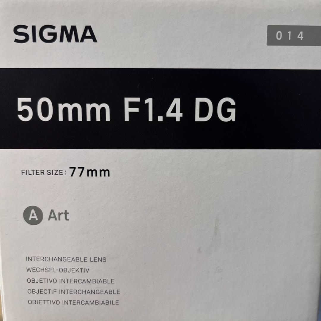 K◆SIGMA シグマ EFマウント レンズ 50mm F1.4 DG SONY