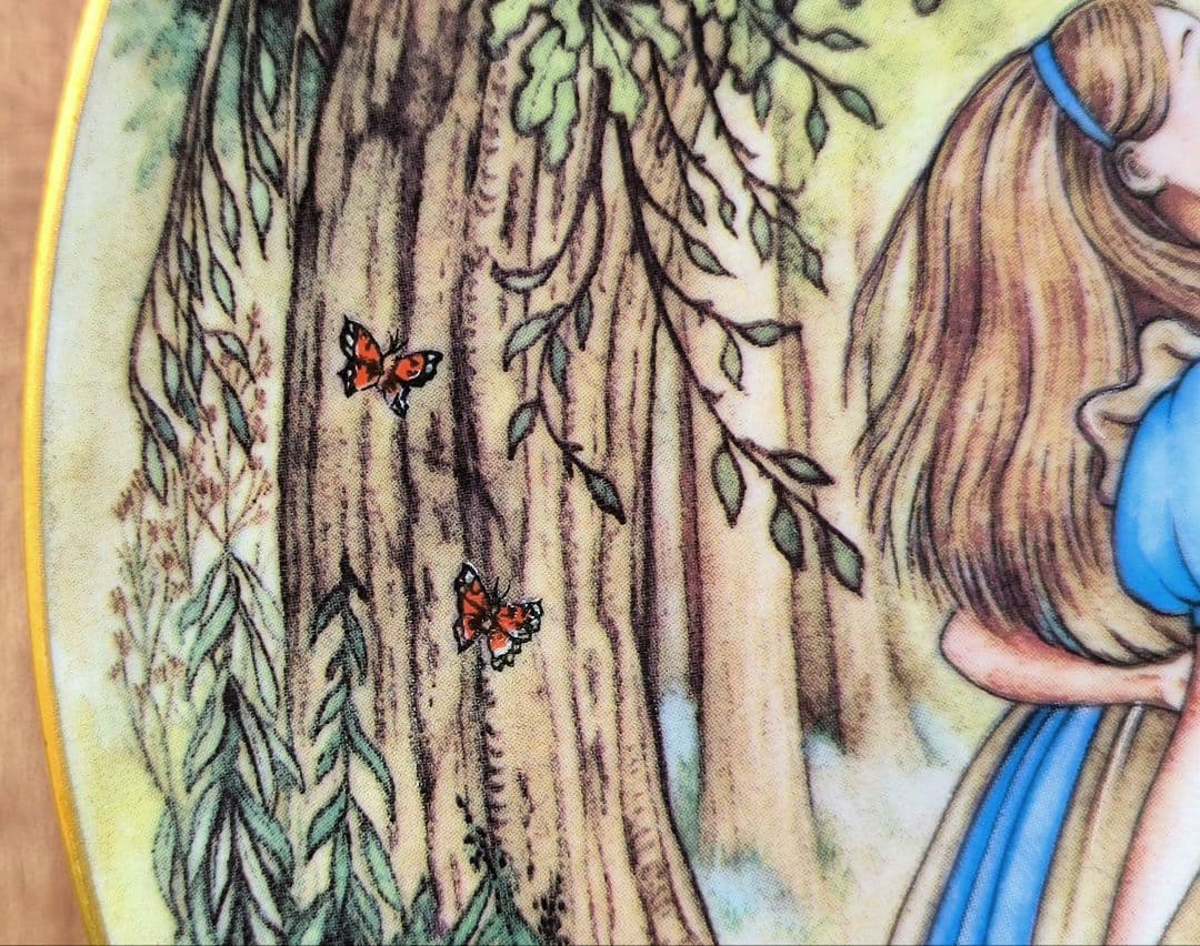 リモージュ 不思議の国のアリス チェシャ猫 プレート 飾り皿 陶器 絵皿