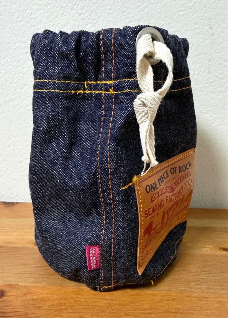 ONE PIECE OF ROCK（ワンピースオブロック）デニム巾着ポーチ