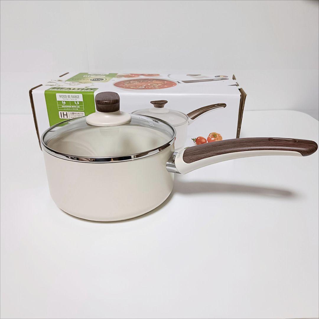 【新品・未使用】GREENPAN セラミック片手鍋 IH対応