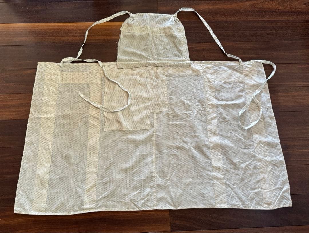 ヴィンテージエプロン　シルク