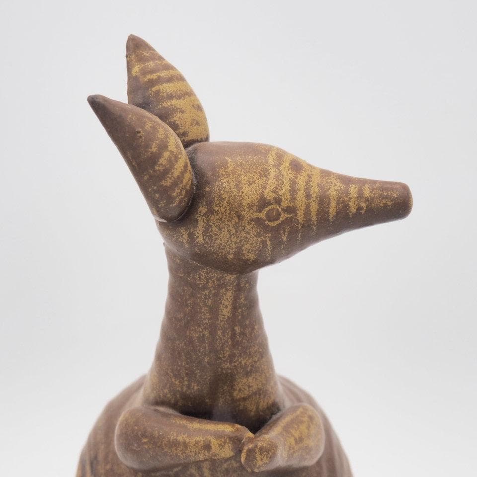 リサラーソン カンガルー 親子 大きな動物園 STORA ZOO シール付き