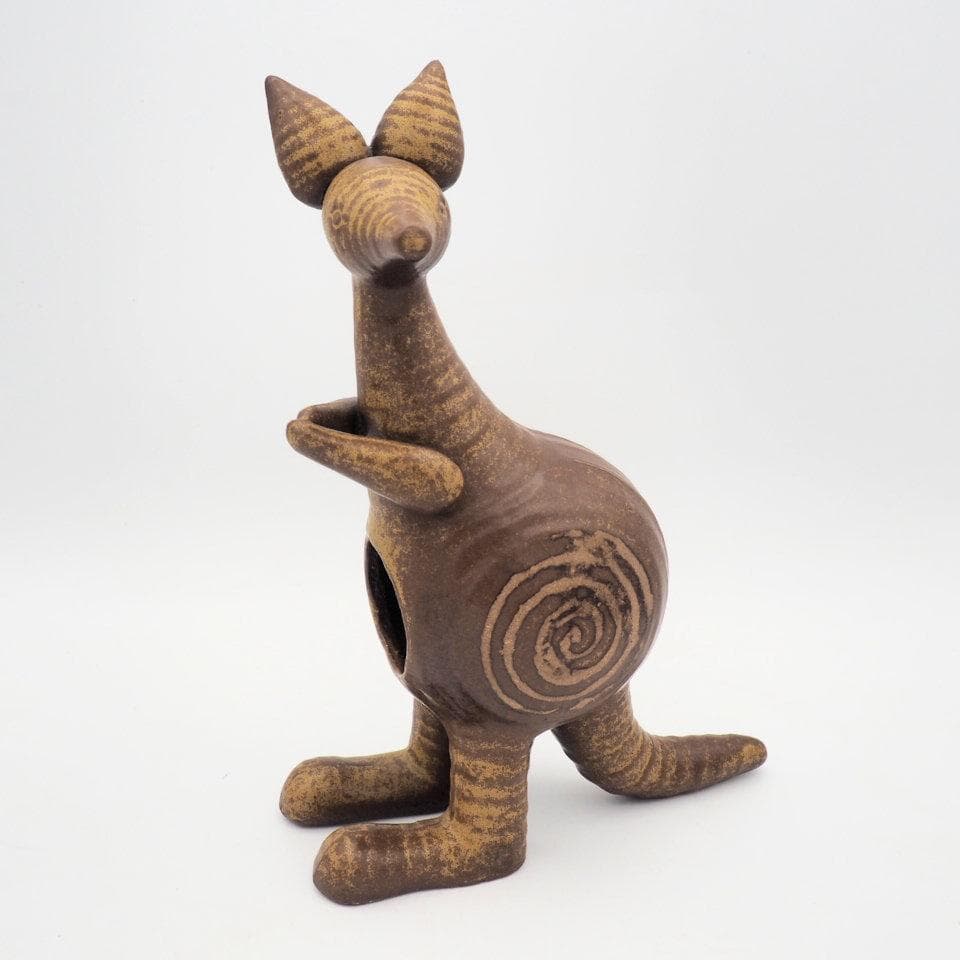 リサラーソン カンガルー 親子 大きな動物園 STORA ZOO シール付き