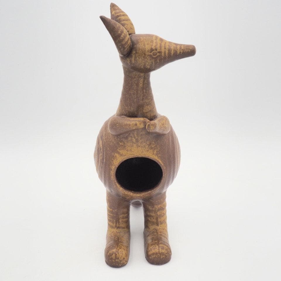 リサラーソン カンガルー 親子 大きな動物園 STORA ZOO シール付き