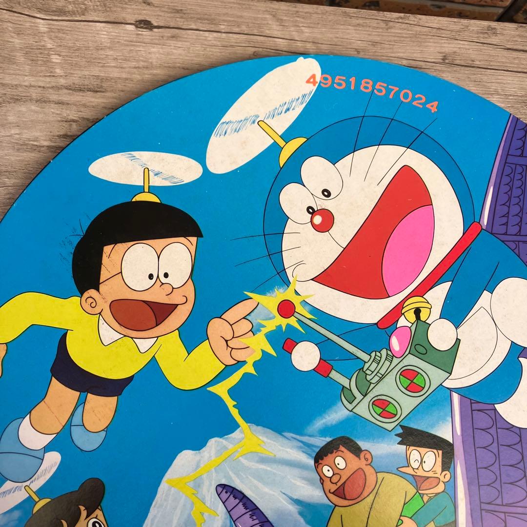 E-壁【昭和レトロ】円形めんこ 4枚セット ウルトラマン80 / ドラえもん 他