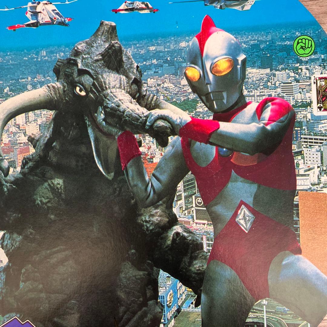 E-壁【昭和レトロ】円形めんこ 4枚セット ウルトラマン80 / ドラえもん 他