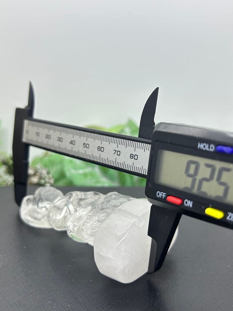 天然石水晶　観音菩薩様置物　No.2334