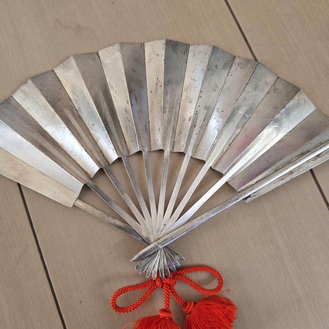 純銀 武比古作 扇子