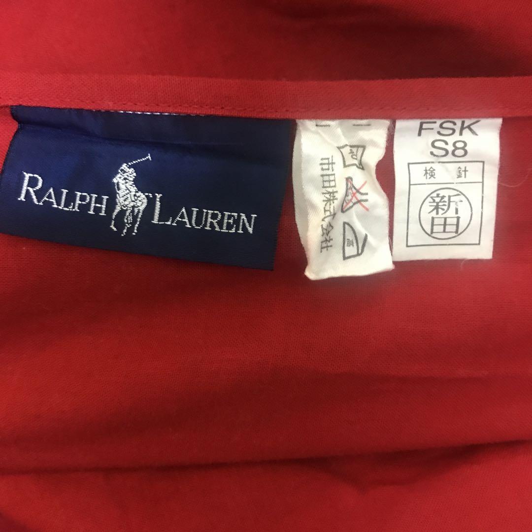 RALPH LAUREN 赤　枕カバー　２個