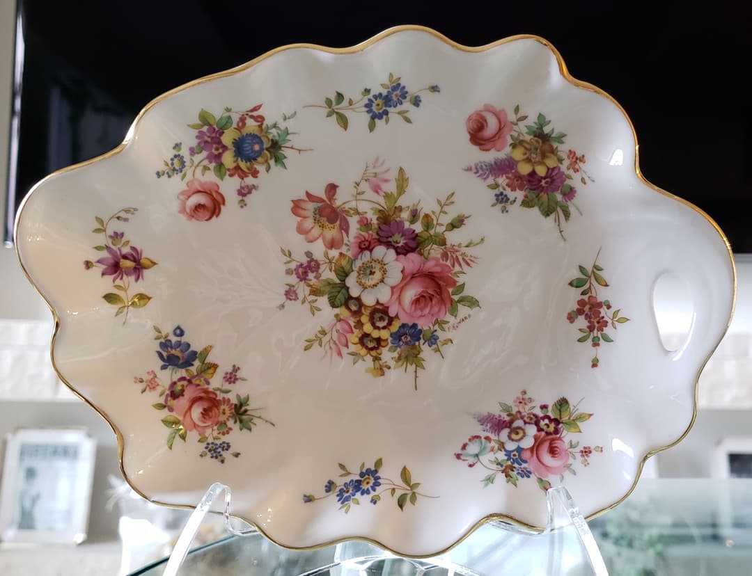 ハマースレイ ハワードスプレイ リーフディッシュ トレイ アンティーク