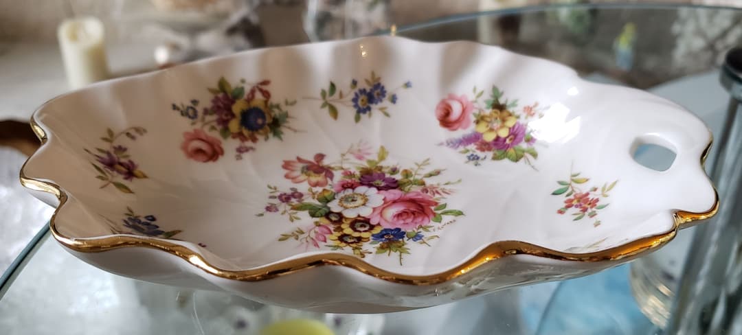 ハマースレイ ハワードスプレイ リーフディッシュ トレイ アンティーク