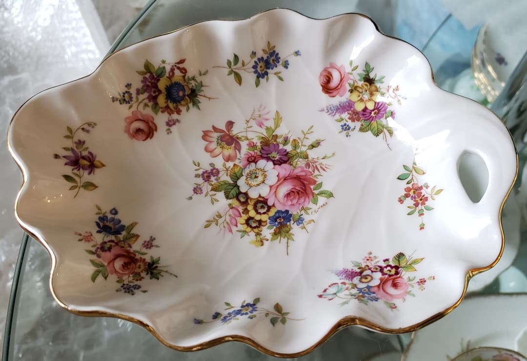 ハマースレイ ハワードスプレイ リーフディッシュ トレイ アンティーク