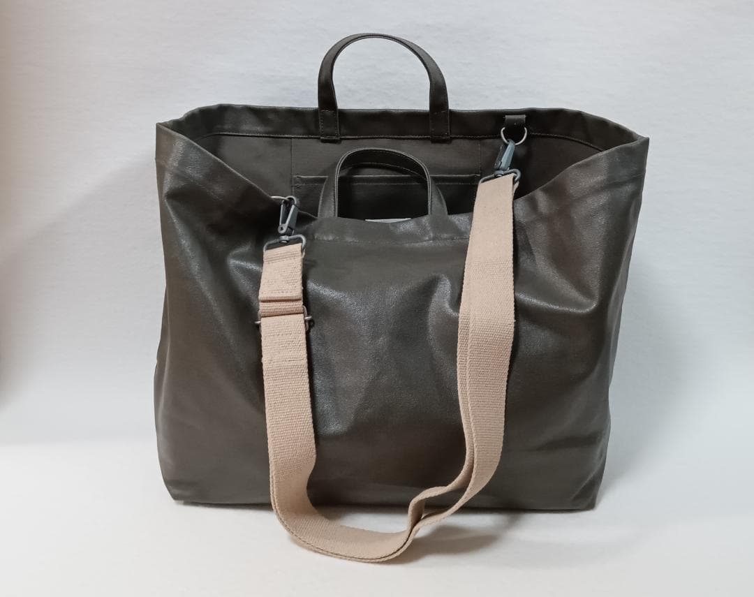 新品未使用　中川政七商店　ガム箔トートバッグ＋真田紐　日本製　大容量