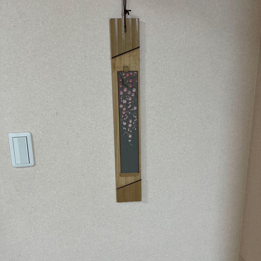 戸塚刺繍作品　短冊11枚と短冊掛け2つ