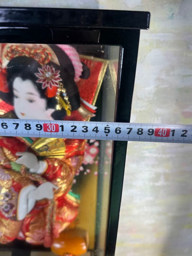 羽子板ガラスケース入り　オルゴール付き