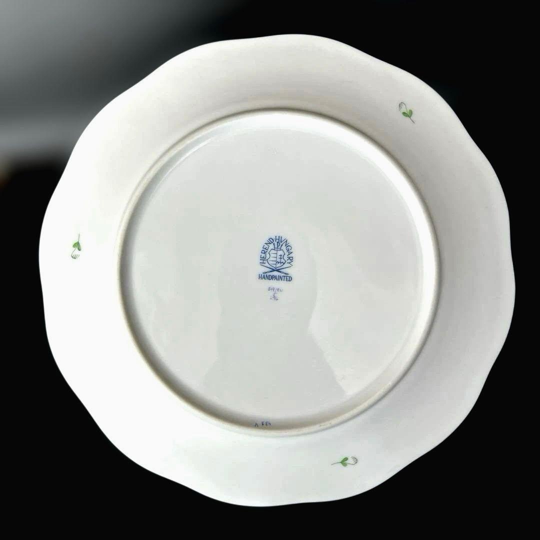 ヘレンド　アポニーグリーン　20.5cmプレート　2枚