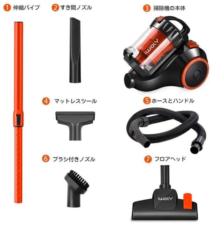 B12 掃除機 キャニスター型 サイクロン クリーナー 20000Pa