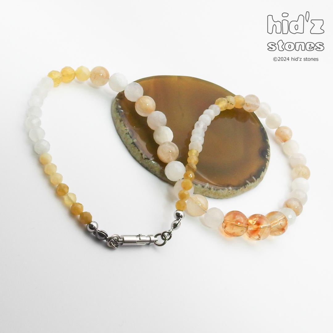 ◆一点もの天然石ネックレス:BySC-025