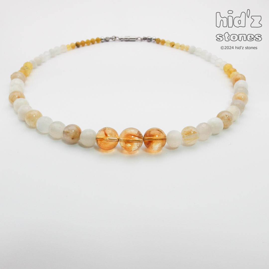 ◆一点もの天然石ネックレス:BySC-025