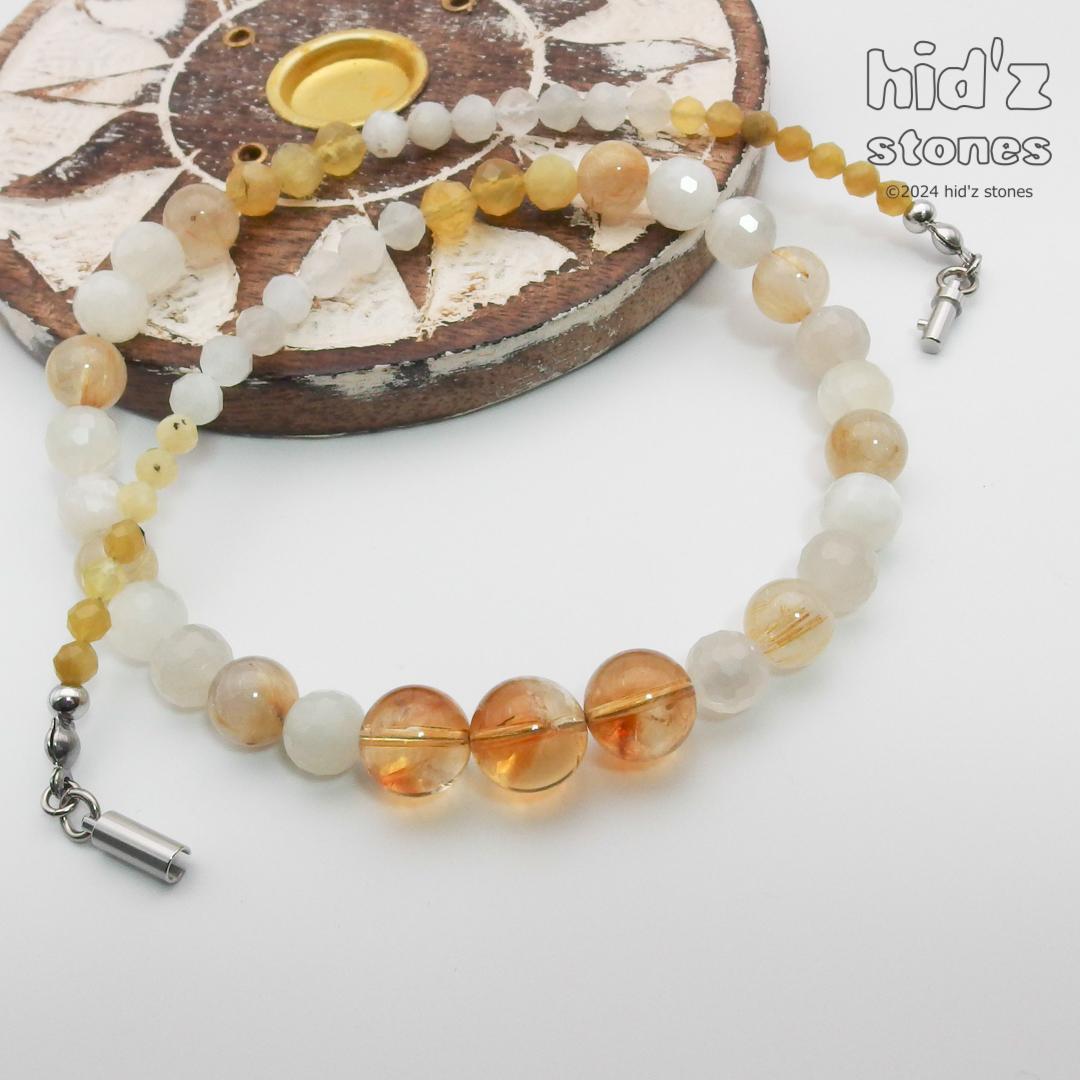 ◆一点もの天然石ネックレス:BySC-025