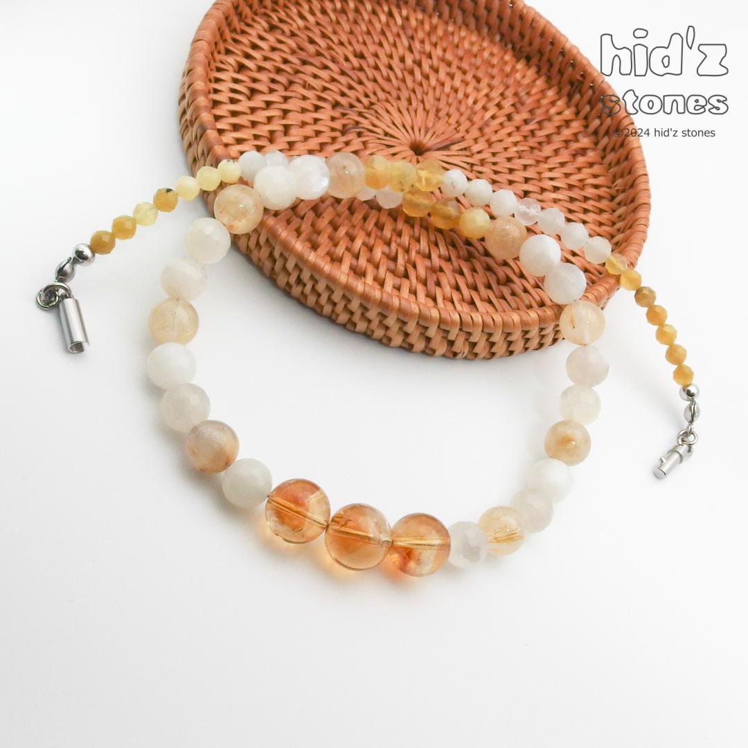 ◆一点もの天然石ネックレス:BySC-025