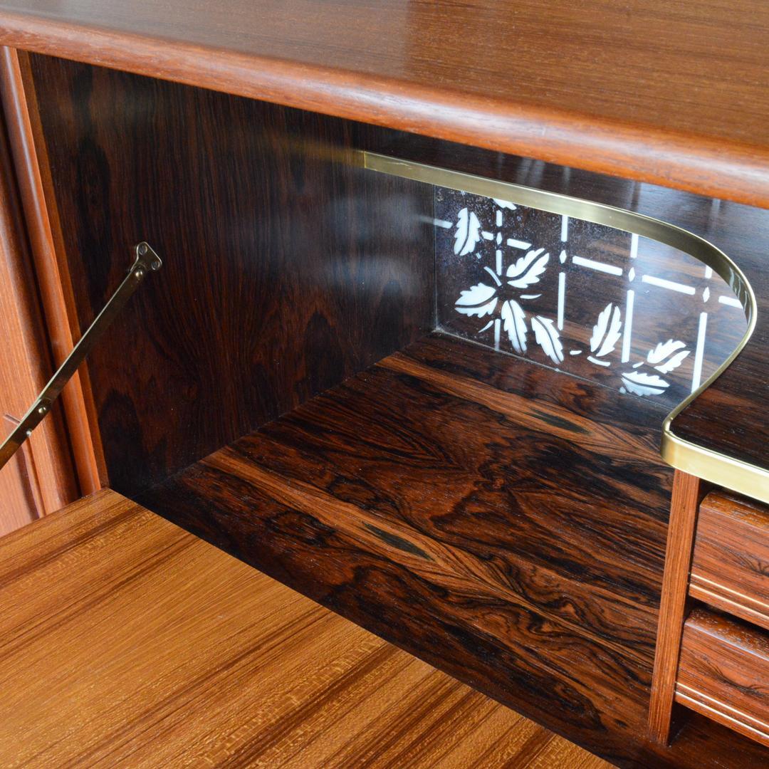 デンマーク 北欧ヴィンテージ チーク ローズウッド サイドボード キャビネット