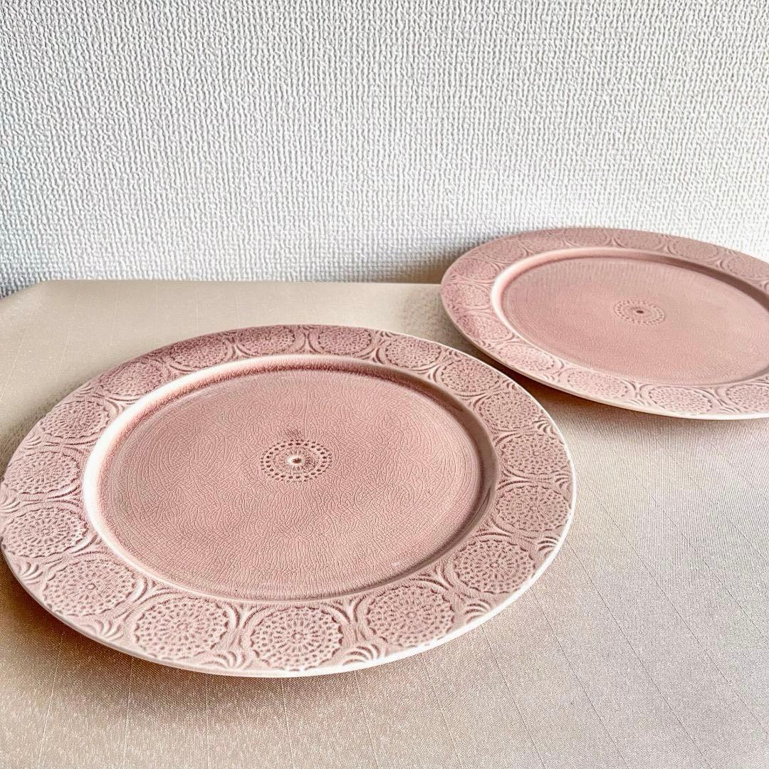 【12/22迄期間限定お値引き】★シャビーシックなポトペリーディナープレート2枚