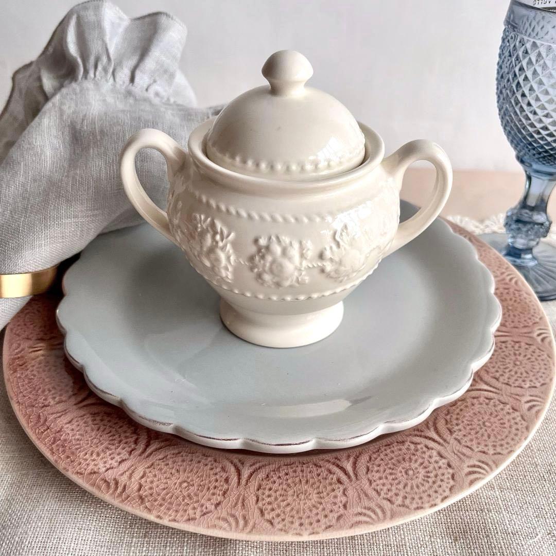 【12/22迄期間限定お値引き】★シャビーシックなポトペリーディナープレート2枚