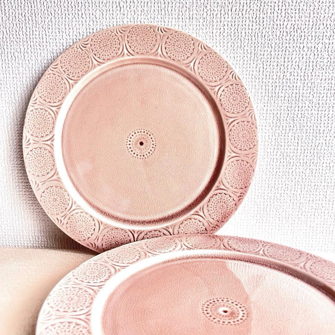 【12/22迄期間限定お値引き】★シャビーシックなポトペリーディナープレート2枚