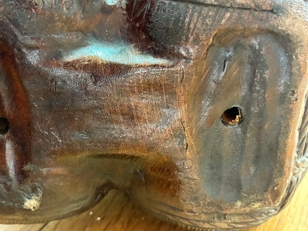 縁起物 古備前 陶器 大黒天 置物 30cm