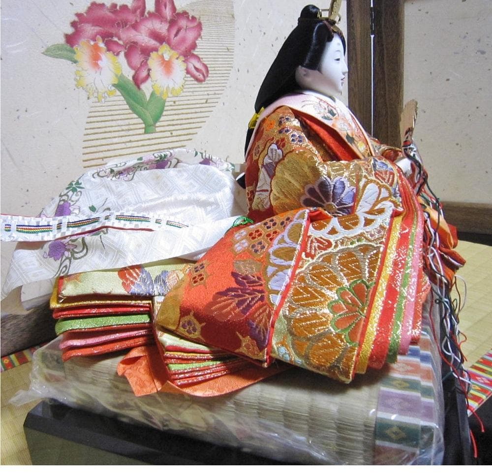 雛人形 八番 親王飾り 西陣織 本仕立 雛匠 三喜作