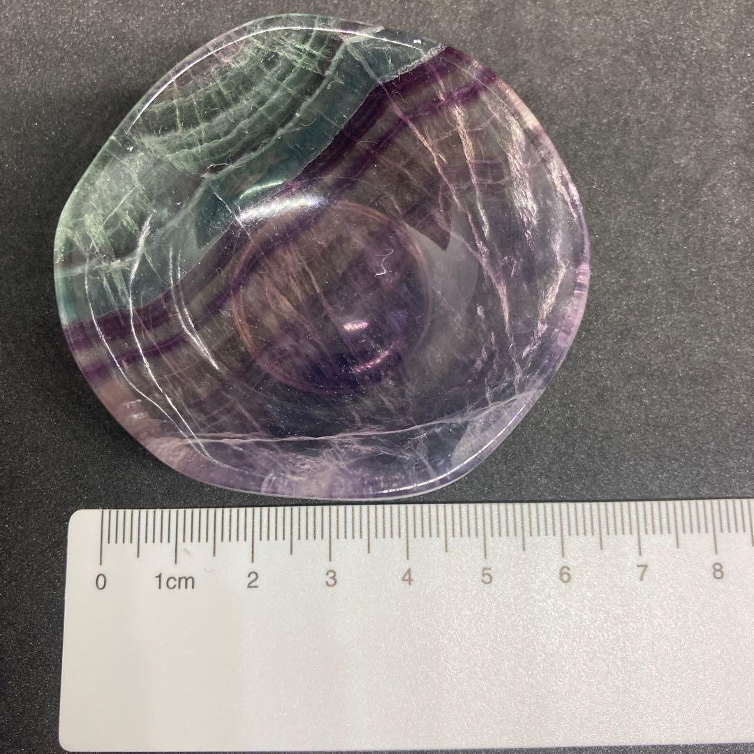 中古　インテリア　置物　フローライト　蛍席　ミニ皿　パワーストーン　天然石