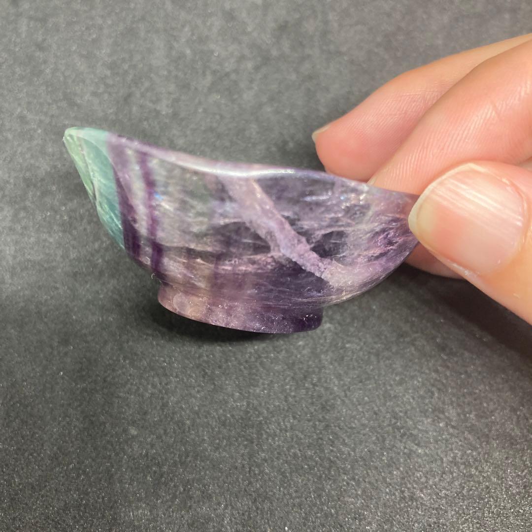 中古　インテリア　置物　フローライト　蛍席　ミニ皿　パワーストーン　天然石