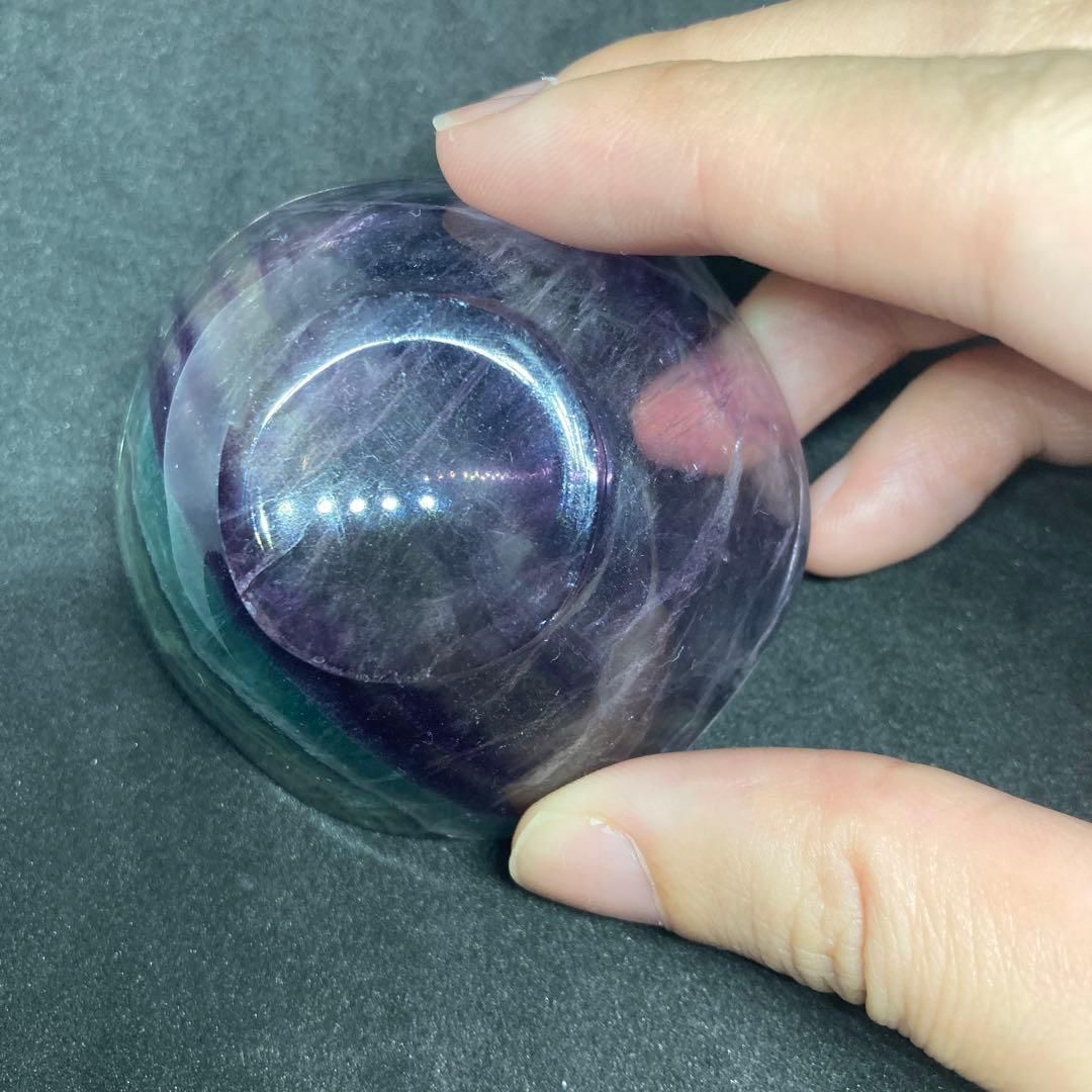 中古　インテリア　置物　フローライト　蛍席　ミニ皿　パワーストーン　天然石