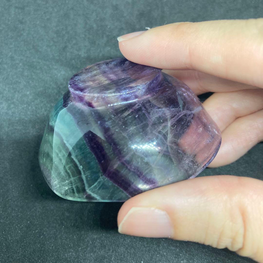 中古　インテリア　置物　フローライト　蛍席　ミニ皿　パワーストーン　天然石