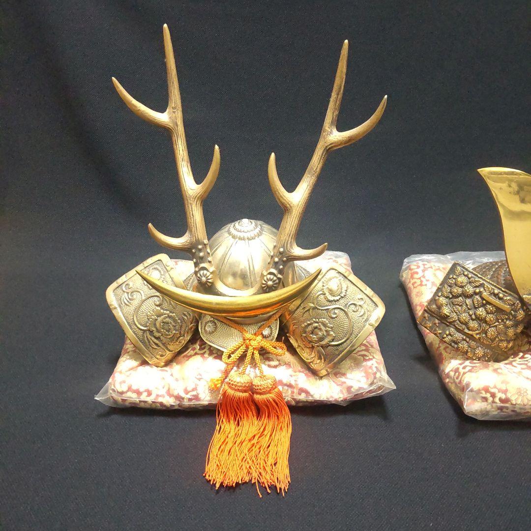 五月人形 兜 豪華鎧兜 一対 こどもの日 飾り兜 美品