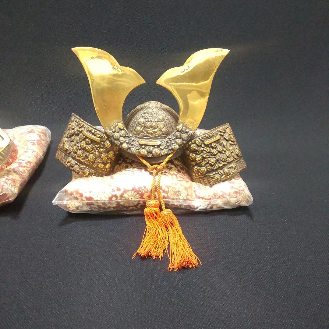 五月人形 兜 豪華鎧兜 一対 こどもの日 飾り兜 美品