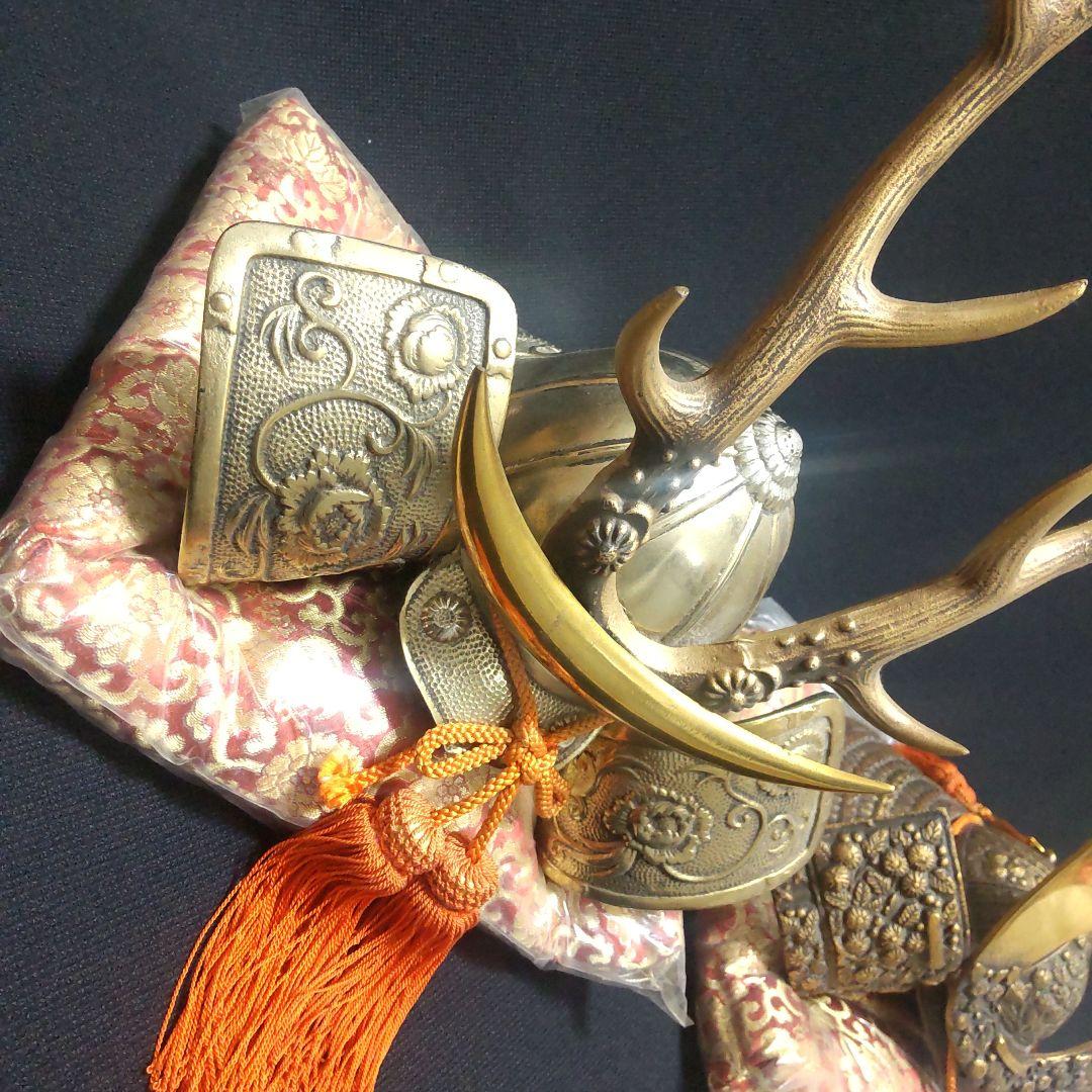 五月人形 兜 豪華鎧兜 一対 こどもの日 飾り兜 美品