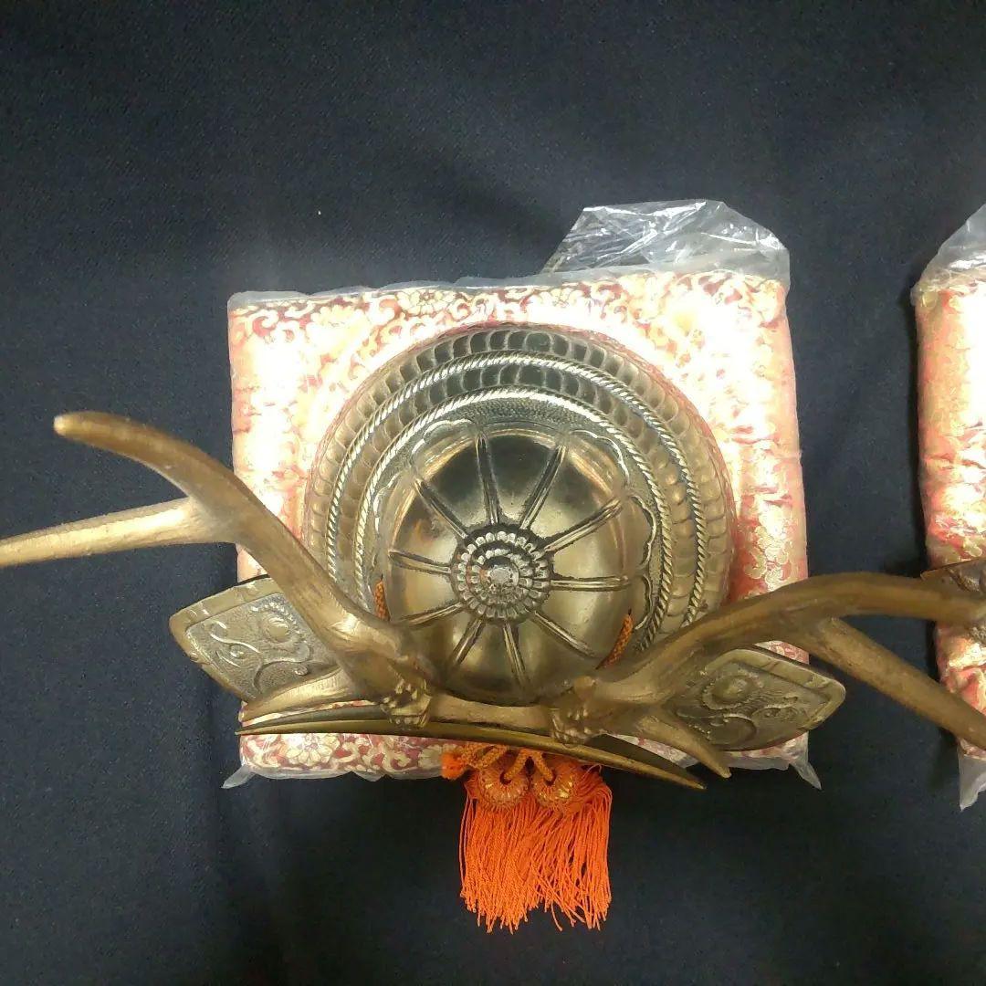 五月人形 兜 豪華鎧兜 一対 こどもの日 飾り兜 美品