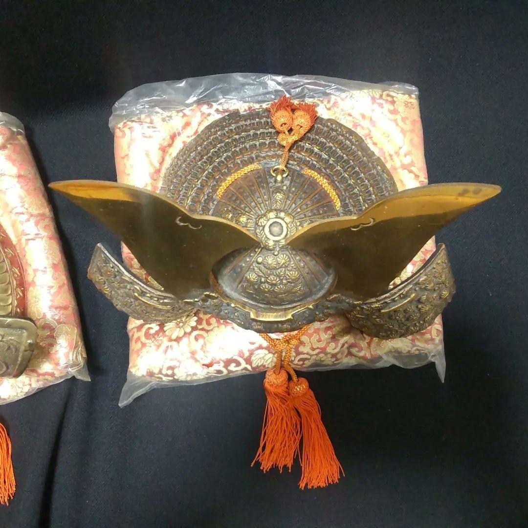 五月人形 兜 豪華鎧兜 一対 こどもの日 飾り兜 美品