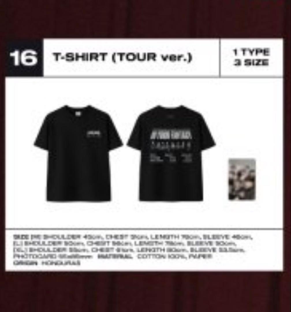 【ラスト】ATEEZ アジツ Tシャツ トレカ付き Lサイズ