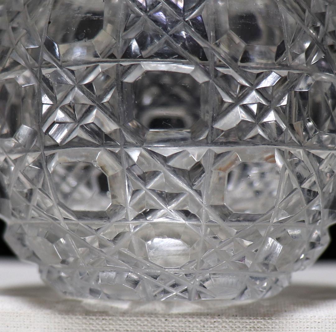 オールド・バカラ 激レアサイズ 丸型 ミニチュール 切子花瓶 壺 置物 オブジェ