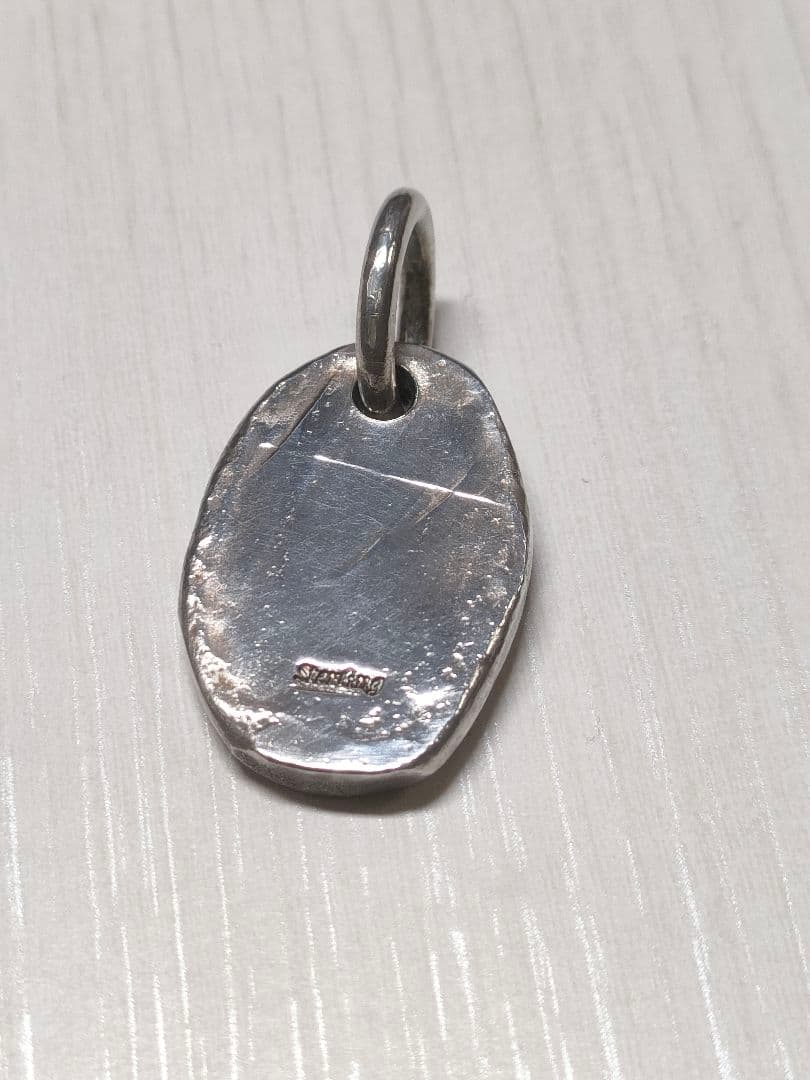 シルバー925製ナバホスタンプオーバルペンダント　22✕19㌢　16.3㌘